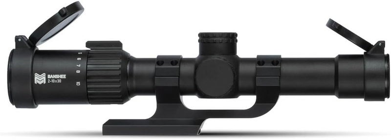 Monstrum Store منظار بندقية بانشي 2-10x30 MPVO مع قاعدة منظار مائلة - Image 2